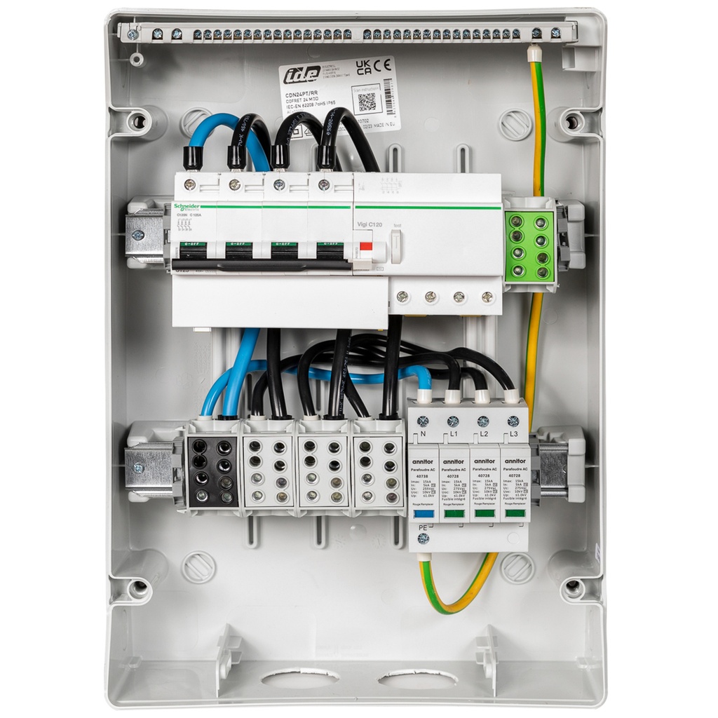 MADEnR - Coffret PV AC 60kW triphasé – 300mA – C125