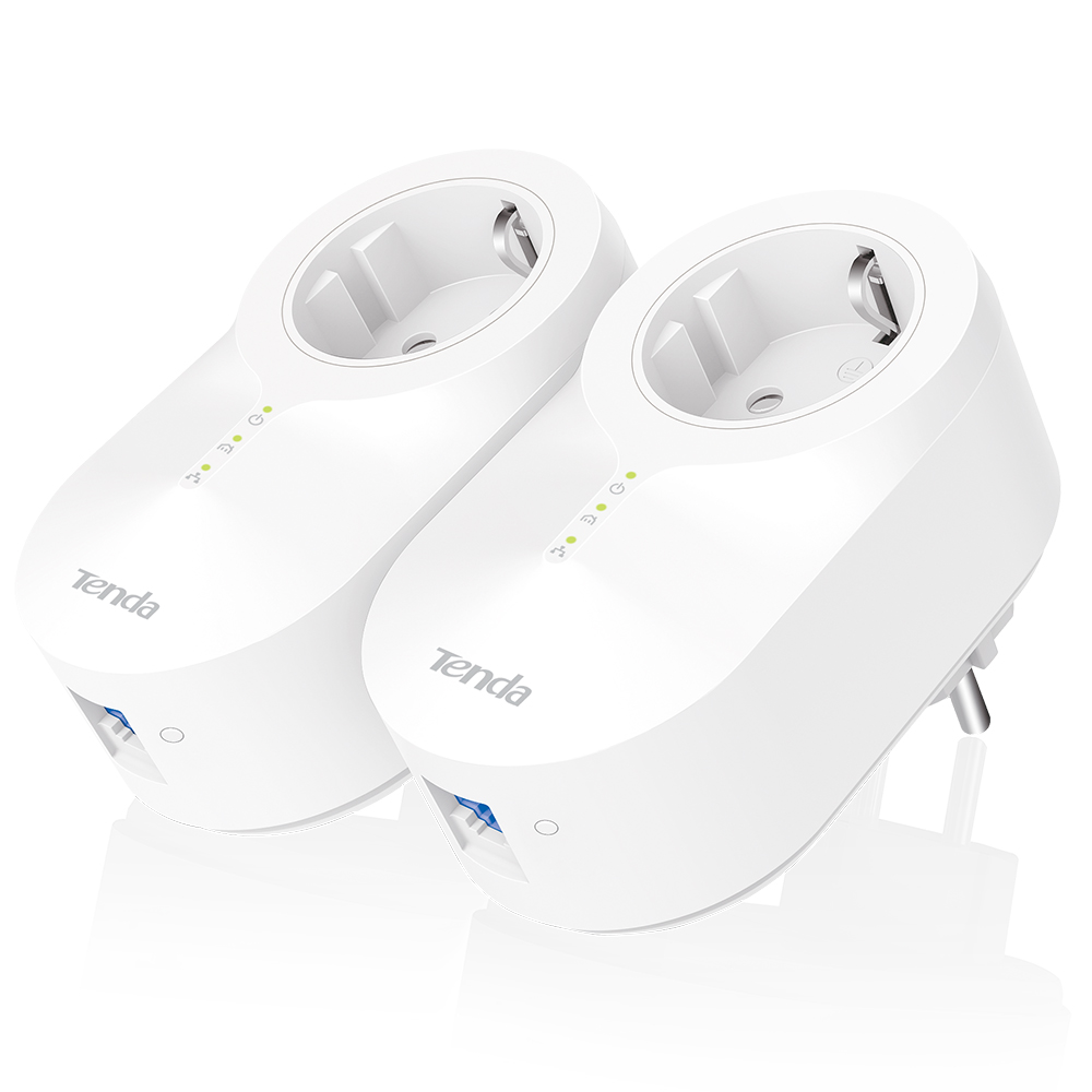 KIT CPL TENDA 1000 Mbps + prise + 1 port Giga PH6 - pack de 2