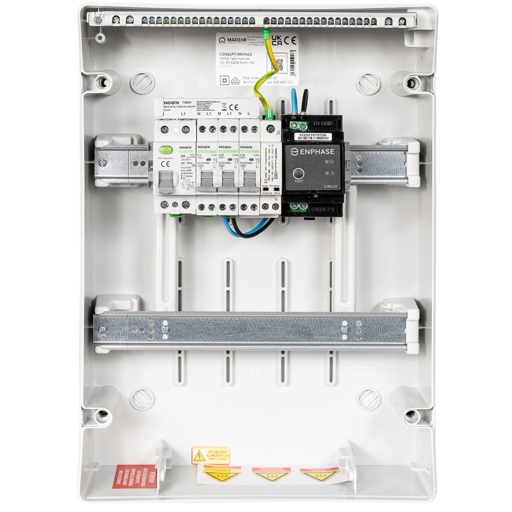 MADEnR - ENPHASE Coffret PV AC 3kW monophasé – 1 Qrelay monophasé + PLACE PASSERELLE