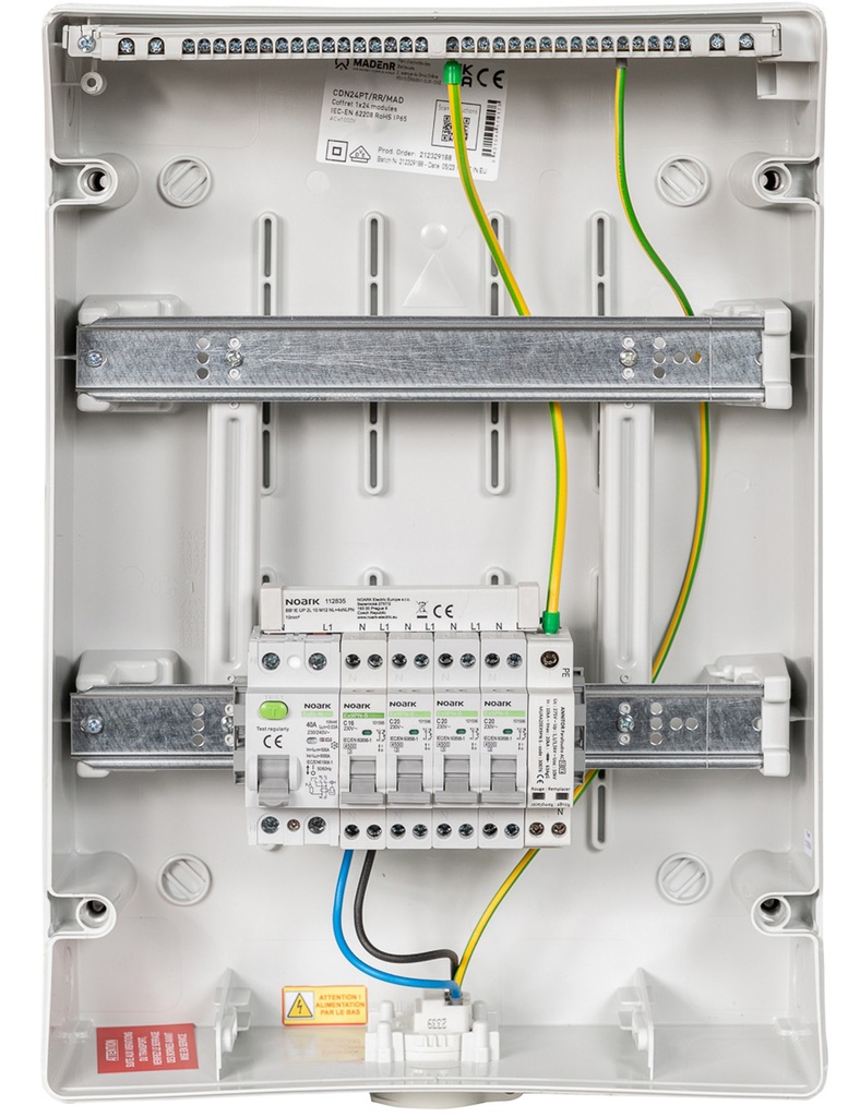 MADEnR - Coffret PV AC 6kW monophasé 2 lignes – Micro onduleur + PLACE PASSERELLE