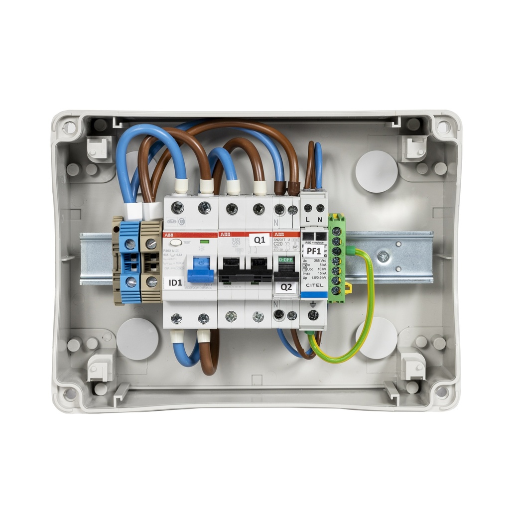 TECHNIDEAL - COFAC MOD HAUTE IMMUNITE - 1 OND MONO - 63A - 300mA - 8/10 KW