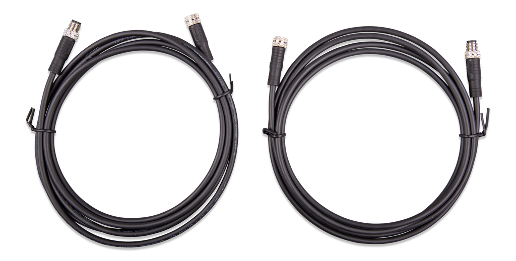 VICTRON - M8 circular connector Male/Female 3 pole cable 3m (bag of 2)