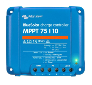 VICTRON BlueSolar Régulateur de charge 10A MPPT 75/10