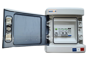 MADEnR - Coffret AC 6K monophasé 32A - Parafoudre AC - (haute immunité)
