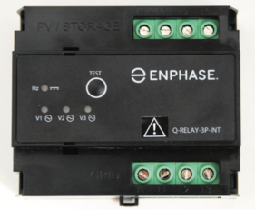 ENPHASE - QRELAY Triphasé - Jusqu’à 12 micro onduleurs Enphase IQ8+ ou 11 micro onduleurs Enphase IQ8M par phase.