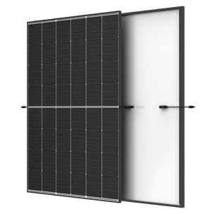 TRINA - Module N-TYPE 435Wc avec bilan carbone CRE4 - Bi-verre - Cadre noir fond blanc - 144 cellules - Dimensions 1762 x 1134 x 30 mm - Connecteur MC4 Evo 2