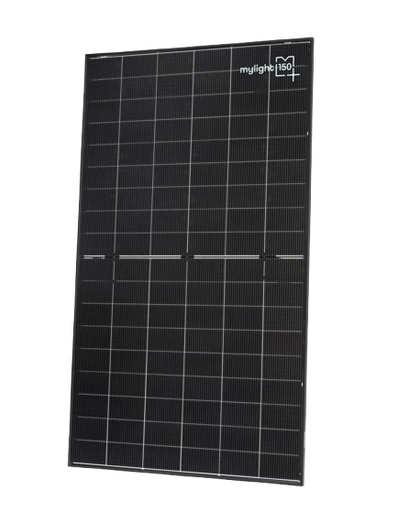MYLIGHT150 - Module photovoltaïque mylight150 - Quartz 500Wc hétérojonction - Bi-verre bifacial - Cadre noir - 1960x1134x30 mm - Poids: 27,6kg - 108 hétérojonction monocristallin - Connecteur Staubli EVO2 - Garantie 30 ans produit et performance.