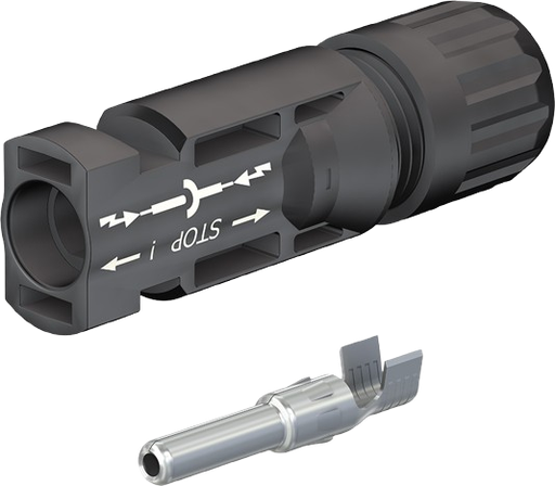 STÄUBLI - Connecteur MC4 Mâle 10mm2 PV-KST4/10II - section de câble 10 mm² - Diam sur isolant du câble 5,9 à 8,8mm