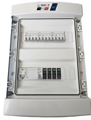 MADEnR - COFFRET AC TRI 18-25KWc 3 circuits APS triphasé + PRISE