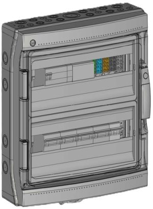 MADEnR - COFFRET AC TRI 25-36 KWc 4 circuits APS triphasé + PRISE