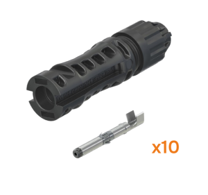 STÄUBLI - Connecteurs mâle MC4 EVO2 Sachet de 10 - PV-KST4-EVO 2A/6I-UR - section de câble 4-6 mm² - Diam extérieur câble 4,7 à 6,4mm.