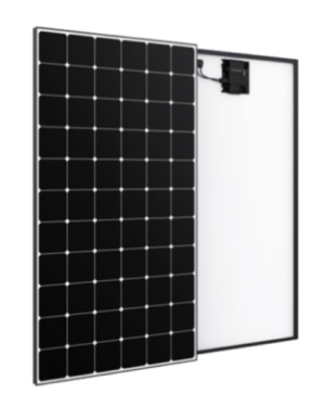 SUNPOWER - Module MAX6-445Wc-AC - Cadre noir - Fond blanc - Dimensions 1872x1032x40 mm - Micro-Onduleur IQ7A intégré Garantie 25 ans - Garantie module extensible à 40 ans après enregistrement.