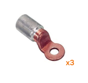 NEXANS - COSSE ALU/CUIVRE FÛT COURT - SECTION - 35mm² Sachet de 3