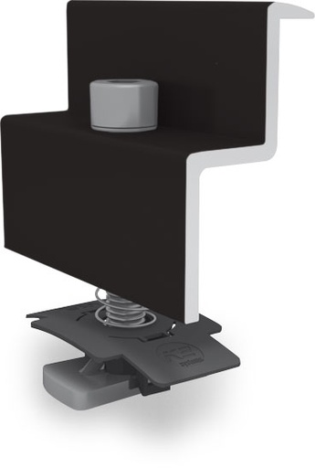 K2 - Etrier Final XS Noir. Hauteur de cadre entre 30 et 31mm.