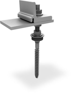 K2 - Vis à double filetage M10x180 (bois), prémontée pour Single Rail AVEC CLIMBER