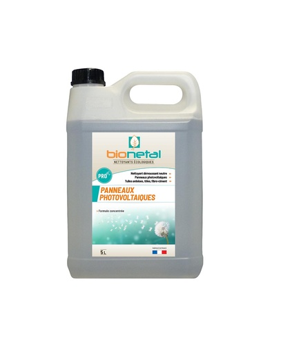 BIONETAL – Nettoyant professionnel pour panneaux solaires - Bidon de 5L
