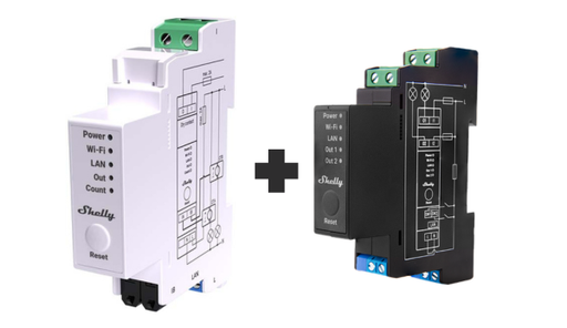 SHELLY - PACK monophasé Shelly Pro EM-50 + Shelly Pro 2PM