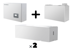 DMEGC - PACK ONDULEUR + 10KWH BATTERIE - comprend un Onduleur Monophasé Hybride - DMEGC 6kVA + BMS + 2 x BATTERIE DE STOCKAGE 5.12kW + BASE DE BATTERIE